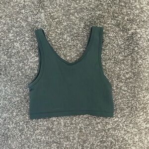 Green aerie cropped tank